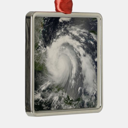 Hurrikan Felix 3 Silbernes Ornament (Rechts)