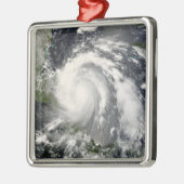 Hurrikan Felix 3 Silbernes Ornament (Links)
