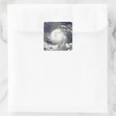 Hurrikan Felix Quadratischer Aufkleber (Tasche)