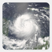 Hurrikan Felix Quadratischer Aufkleber (Vorderseite)