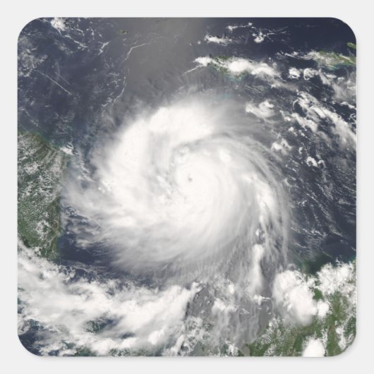Hurrikan Felix Quadratischer Aufkleber (Vorderseite)