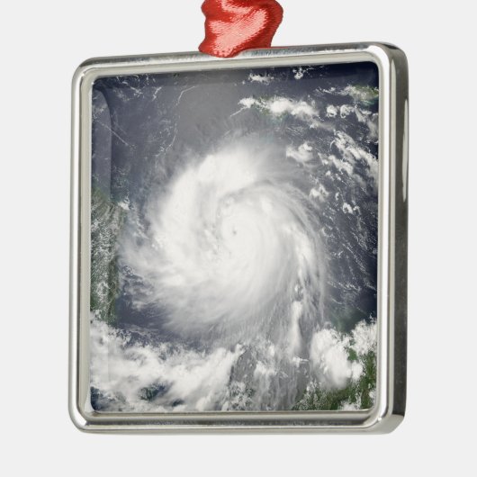 Hurrikan Felix Silbernes Ornament (Links)