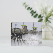 Hurrikan Florence Emerald Isle NC Postkarte (Stehend Vorderseite)