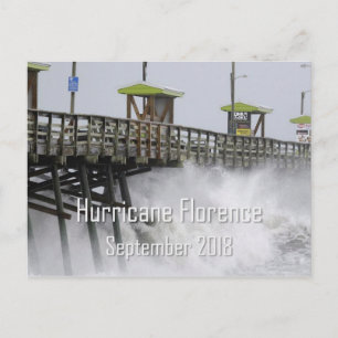 Hurrikan Florence Emerald Isle NC Postkarte