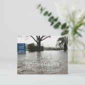 Hurrikan Florence Wilmington NC Postkarte (Stehend Vorderseite)