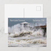 Hurrikan Florenz, North Carolina Postkarte (Vorne/Hinten)