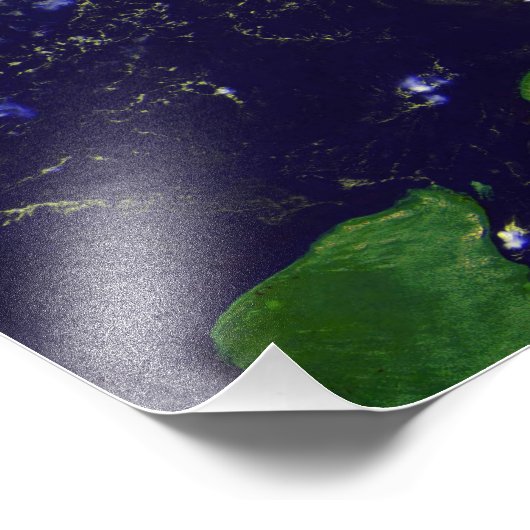 Hurrikan Fran Fotodruck (Ecke)