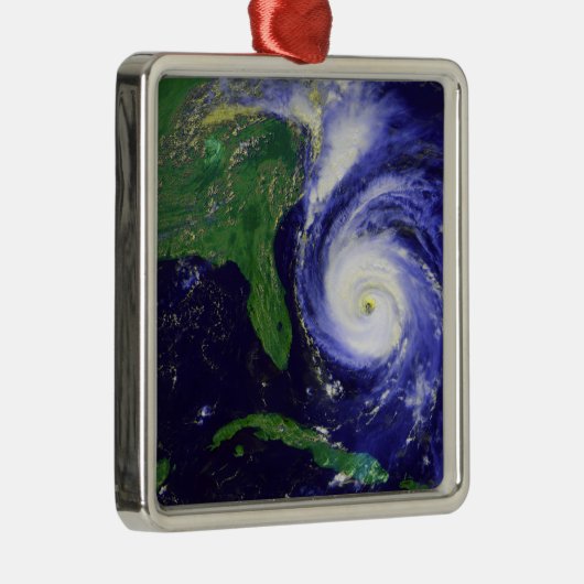 Hurrikan Fran Silbernes Ornament (Rechts)