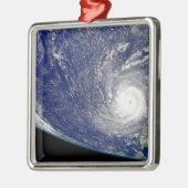 Hurrikan Frances 2 Silbernes Ornament (Links)