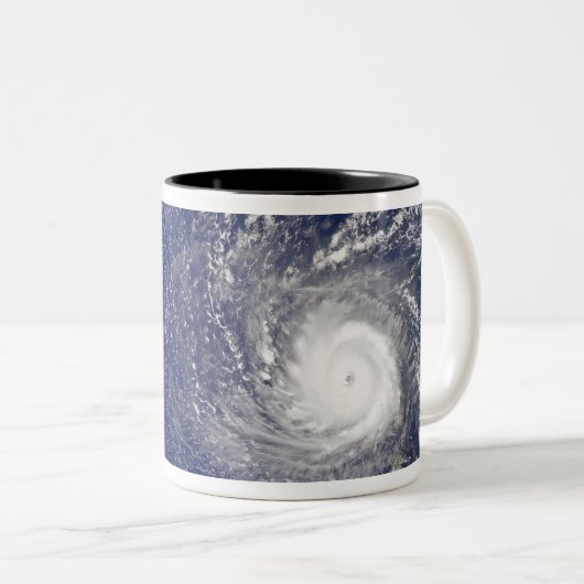 Hurrikan Frances 2 Zweifarbige Tasse (VorderseiteRechts)