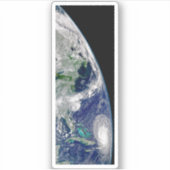 Hurrikan Frances auf einer teilweisen Erde. Aufkleber (Vorderseite)