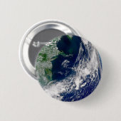 Hurrikan Frances auf einer teilweisen Erde. Button (Vorne & Hinten)