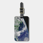 Hurrikan Frances auf einer teilweisen Erde. Gepäckanhänger (Vorderseite vertikal)