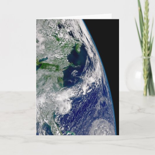 Hurrikan Frances auf einer teilweisen Erde. Karte (Vorderseite)