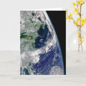 Hurrikan Frances auf einer teilweisen Erde. Karte (Gelbe Blume)