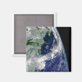 Hurrikan Frances auf einer teilweisen Erde. Magnet (Vorderseite/Rückseite)