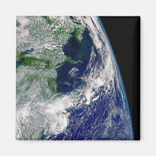 Hurrikan Frances auf einer teilweisen Erde. Magnet