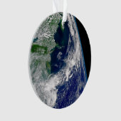 Hurrikan Frances auf einer teilweisen Erde. Ornament (Vorderseite)