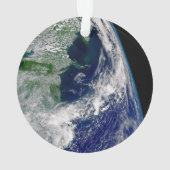 Hurrikan Frances auf einer teilweisen Erde. Ornament (Rückseite)
