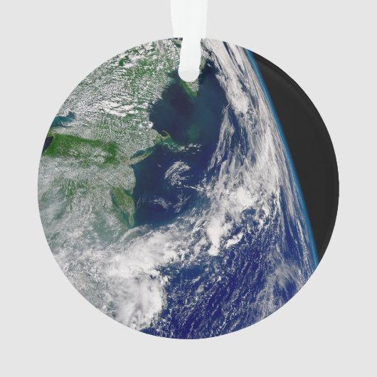Hurrikan Frances auf einer teilweisen Erde. Ornament (Rückseite)