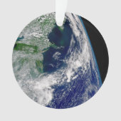 Hurrikan Frances auf einer teilweisen Erde. Ornament (Vorderseite)