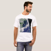 Hurrikan Frances auf einer teilweisen Erde. T-Shirt (Vorne ganz)