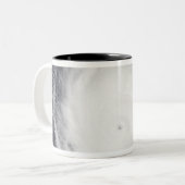Hurrikan Frances Zweifarbige Tasse (Vorderseite Links)