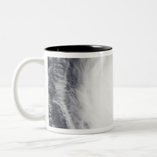 Hurrikan Frances Zweifarbige Tasse (Links)