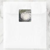 Hurrikan Gustav Quadratischer Aufkleber (Tasche)