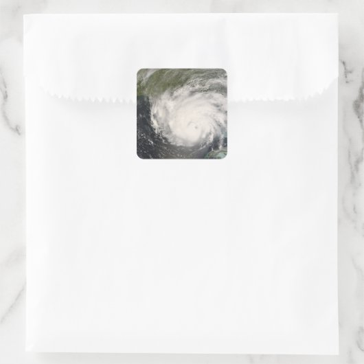 Hurrikan Gustav Quadratischer Aufkleber (Tasche)