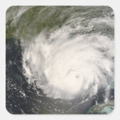 Hurrikan Gustav Quadratischer Aufkleber (Vorderseite)