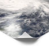 Hurrikan Gustav über Jamaika Fotodruck (Ecke)