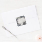 Hurrikan Gustav über Jamaika Quadratischer Aufkleber (Umschlag)