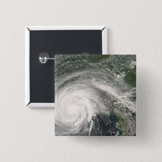 Hurrikan Gustav über Louisiana Button (Vorne & Hinten)