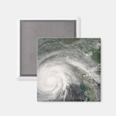 Hurrikan Gustav über Louisiana Magnet (Vorderseite/Rückseite)