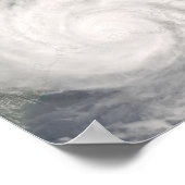 Hurrikan Gustav über Louisiana Poster (Ecke)