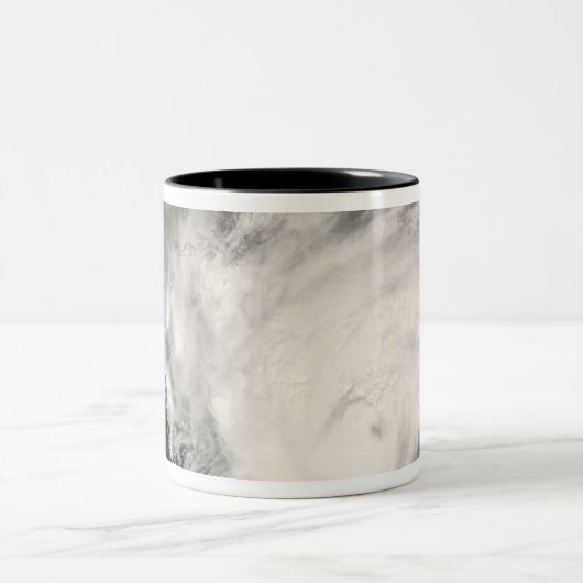 Hurrikan Gustav Zweifarbige Tasse (Mittel)