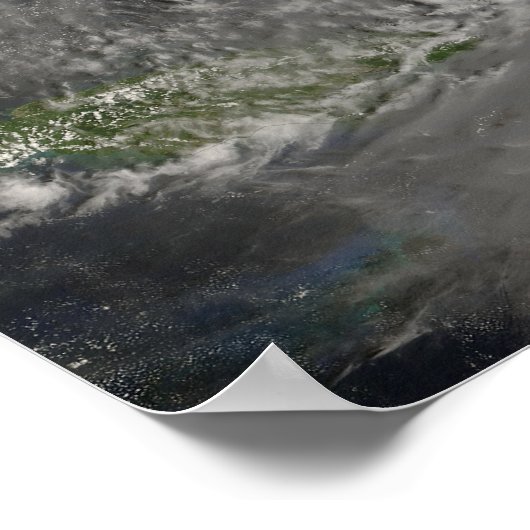 Hurrikan Hanna über den Bahamas Poster (Ecke)