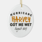 Hurrikan Harvey Texas 2017 Keramik Ornament (Rechts)