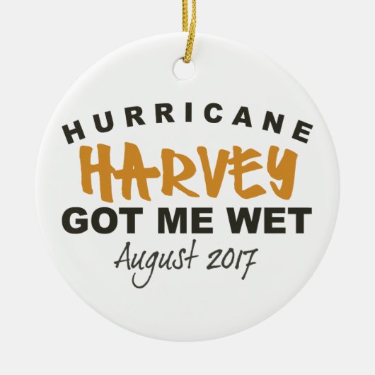 Hurrikan Harvey Texas 2017 Keramik Ornament (Vorne)