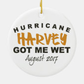 Hurrikan Harvey Texas 2017 Keramik Ornament (Hinten)