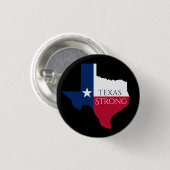 Hurrikan Harvey Texas starker Staats-Flaggen-Knopf Button (Vorne & Hinten)