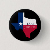 Hurrikan Harvey Texas starker Staats-Flaggen-Knopf Button (Vorderseite)