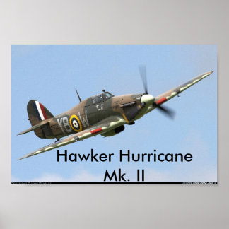 Hurrikan Hawker, Hurrikan Hawker Mk. II Poster