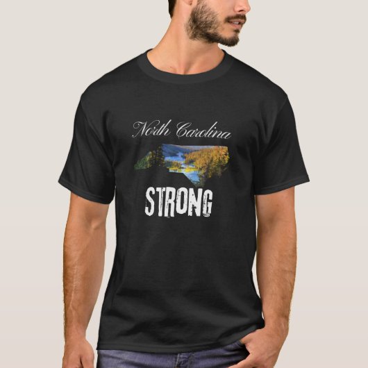 Hurrikan Helene North Carolina Strong T-Shirt (Vorderseite)