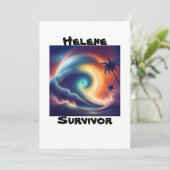 Hurrikan Helene Survivor Florida Storm Einladung (Stehend Vorderseite)