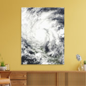 Hurrikan Ida über Nicaragua Leinwanddruck (Insitu (Wohnzimmer))