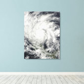 Hurrikan Ida über Nicaragua Leinwanddruck (Insitu (Holzboden))