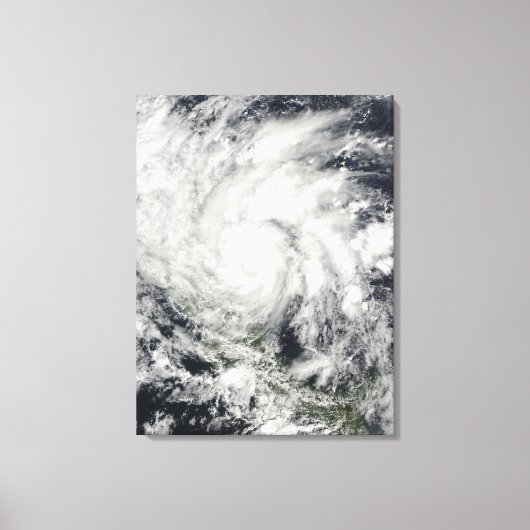 Hurrikan Ida über Nicaragua Leinwanddruck (Vorderseite)