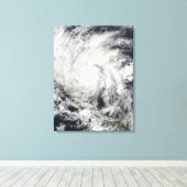 Hurrikan Ida über Nicaragua Leinwanddruck (Insitu (Holzboden))